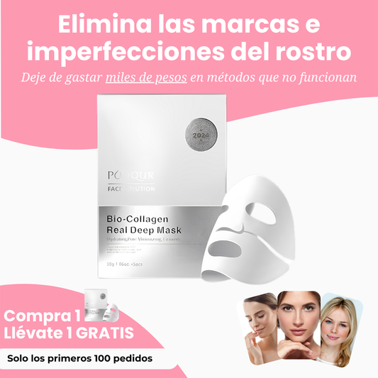 Mascarilla de Bio-Colágeno | Consigue una piel radiante desde el primer uso